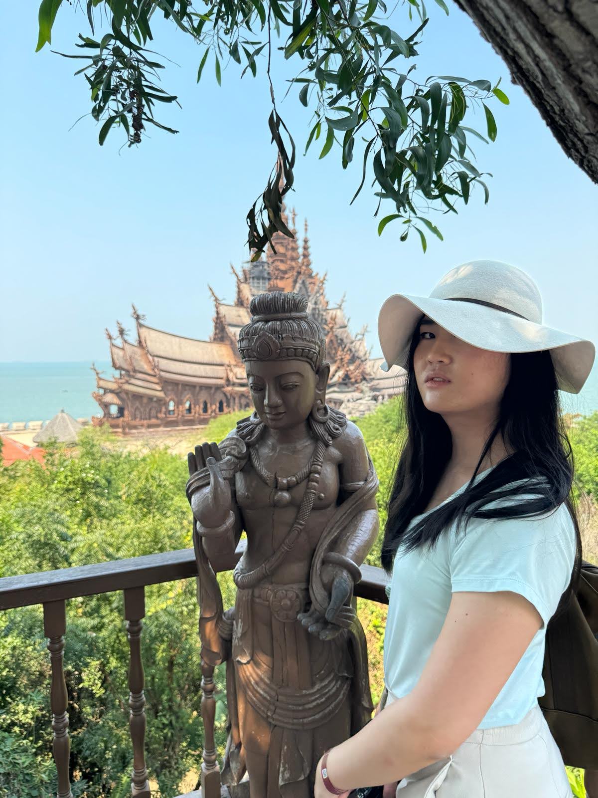 Me posing in front of the Sanctuary of Truth